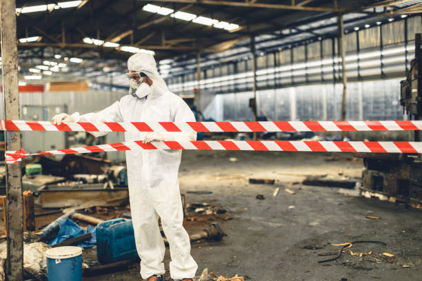 Professional Crime Scene Cleanup technician working in Russellville, AR